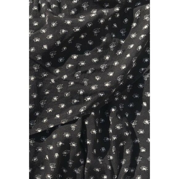 Express Milkmaid Crop Top Medium Black White Ikat print Off The Shoulder Bardot - Picture 4 of 6